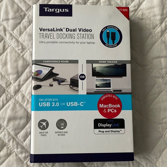 Targus Travel Docking Station Ultra Portable Connectivity for your laptop